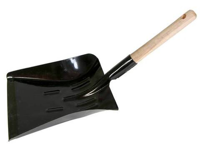 Совок универсальный с деревянной ручкой (порошковое покрытие)