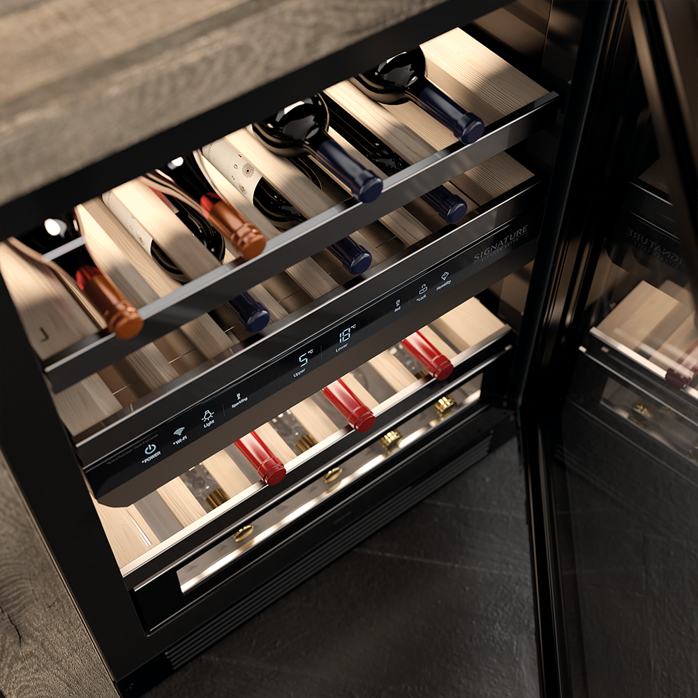 Встраиваемый винный шкаф Signature Kitchen Suite, ширина 45 см, под навеску фасадов