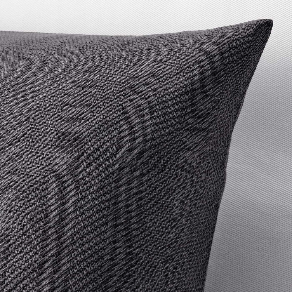 IKEA PRAKTSALVIA  (ИКЕА ПРАКТСАЛВИА)  -  Наволочка, антрацит, 50x50 см