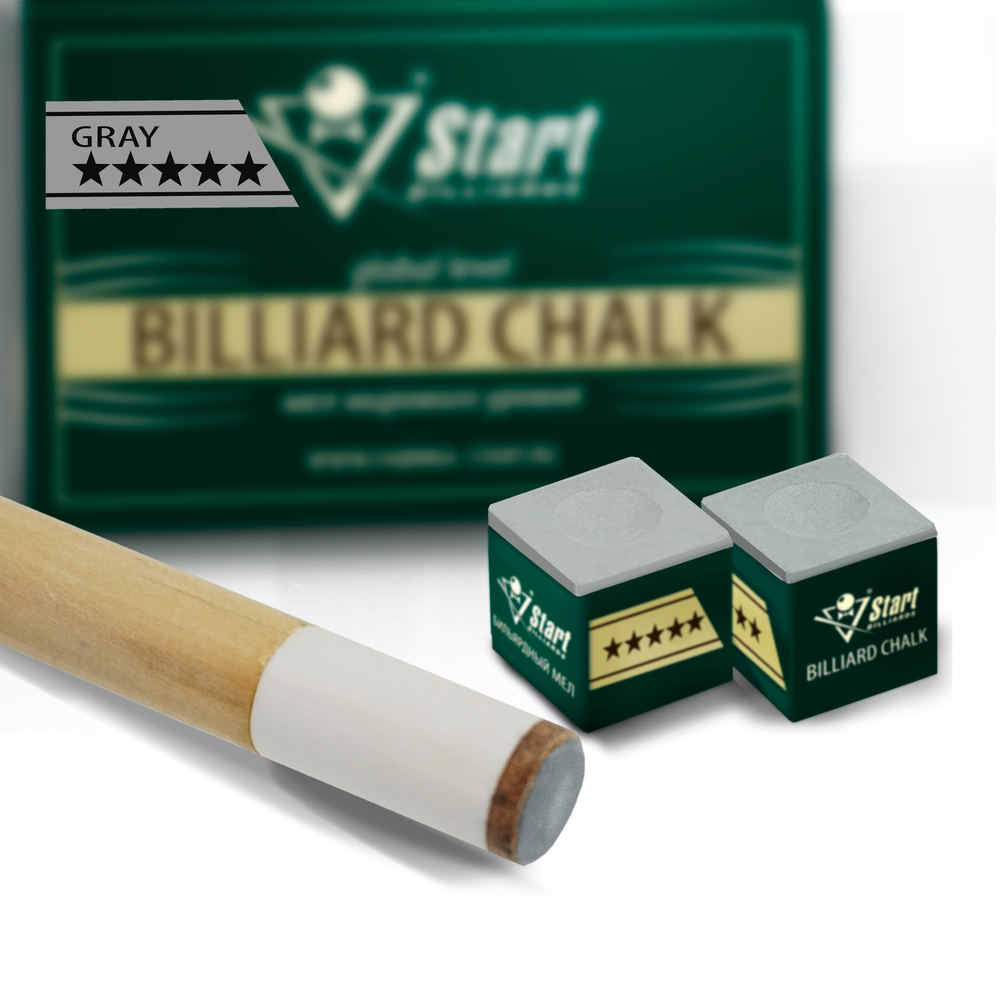Мел Startbilliards 5 звезд серый (12шт)