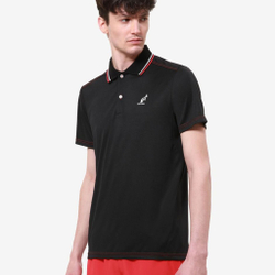 Мужское теннисное поло Australian Serve In Ace Polo Men - Black, Multicoloured