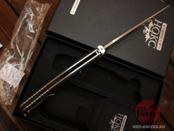 Складной нож полевой НОКС "Аватар" (шайбы) 334-100424 c клинком из стали D2, рукоять G10