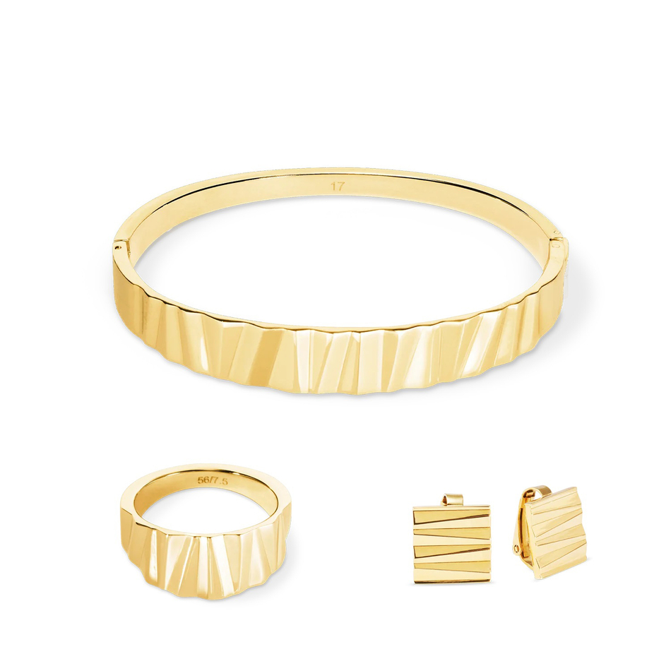 Серьги клипсы Coeur de Lion Gold 0141/22-1600