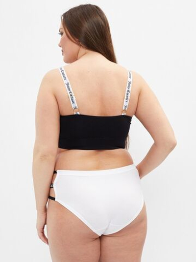 Набор из 2 бюстгальтеров-топов - черного и серого (Размер: 2X) (Цвет: черный с серым)