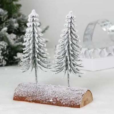 Хвойная композиция «Снежная зима» 19*9*23 см