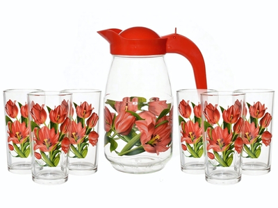 Набор для воды 7 предметов "Тюльпаны"