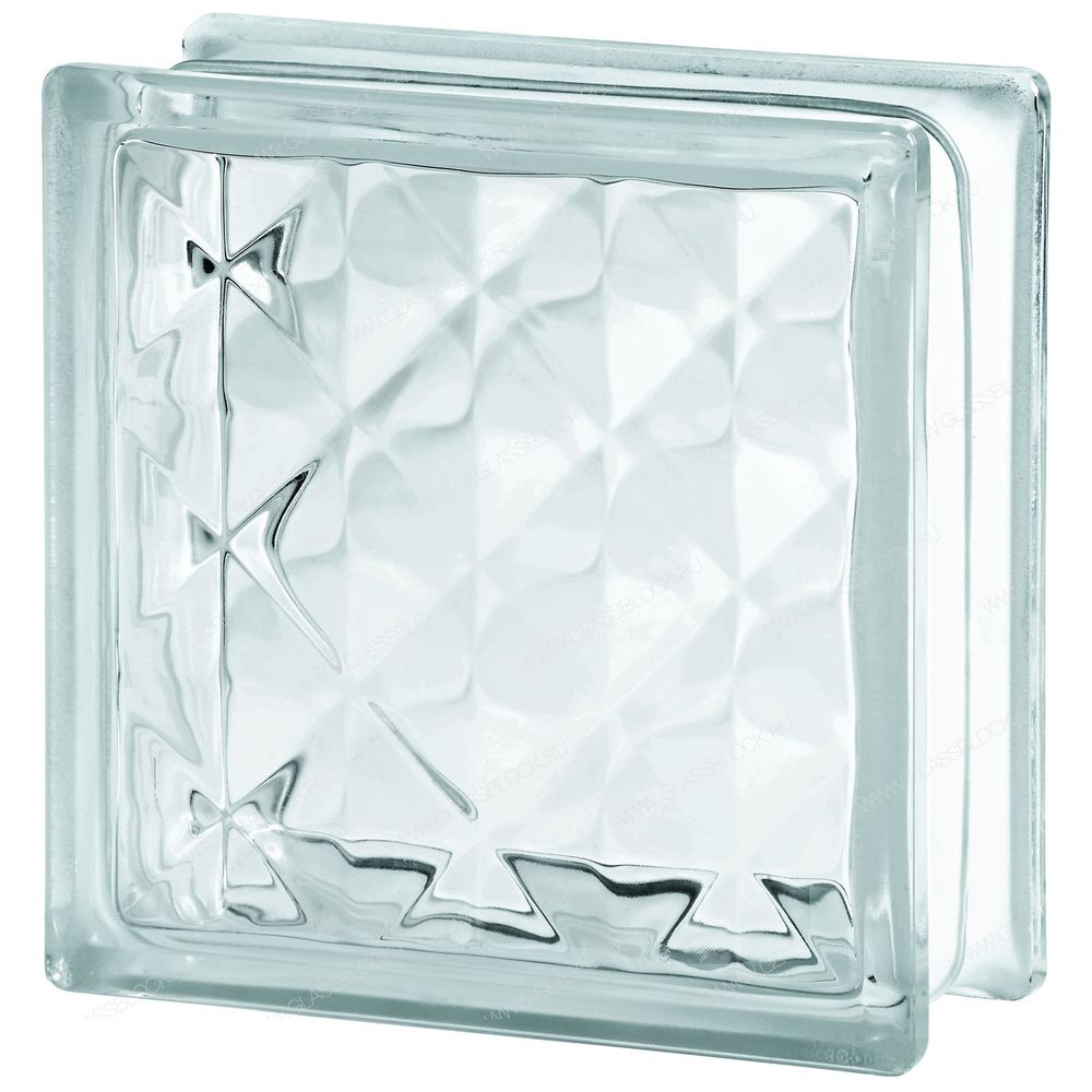 Стеклоблок Vitrablok Пирамида 190x190x80 - Бесцветный