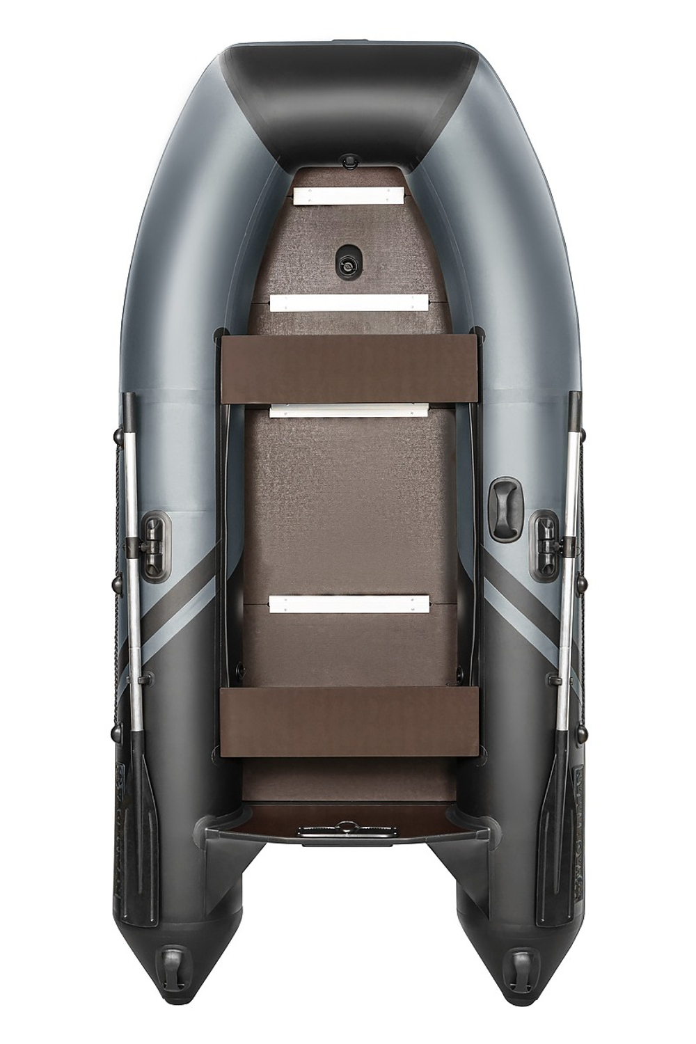 YACHTMAN-280 СК (Яхтман) серый-черный (лодка ПВХ под мотор с усилением)