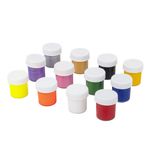 Краски акриловые для рисования и хобби BRAUBERG 12 цветов ассорти по 20 мл (6 базовые + 6 с эффектами), 191607