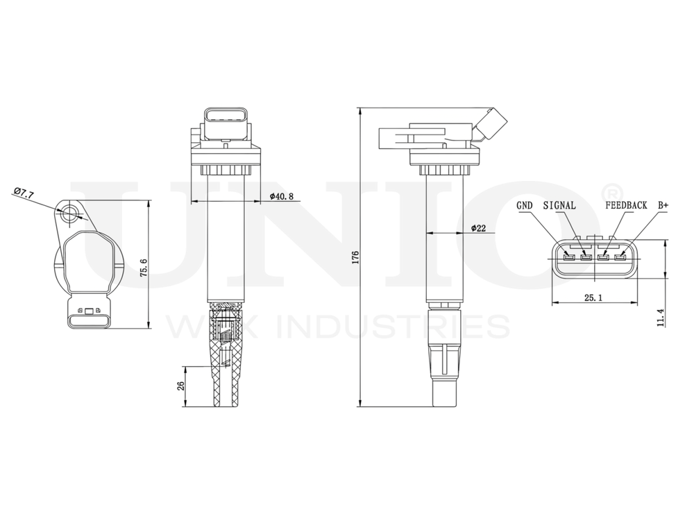 Катушка зажигания UNIO IGC-10011