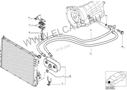 Радиатор масляный (теплообменник) для BMW E46, E83, E85, E86 / RVLT-17227505826