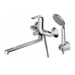 F6135193CP-LB RUS BRAVAT SIMPLE Cмеситель для ванны с длинным изливом (к/к 6)