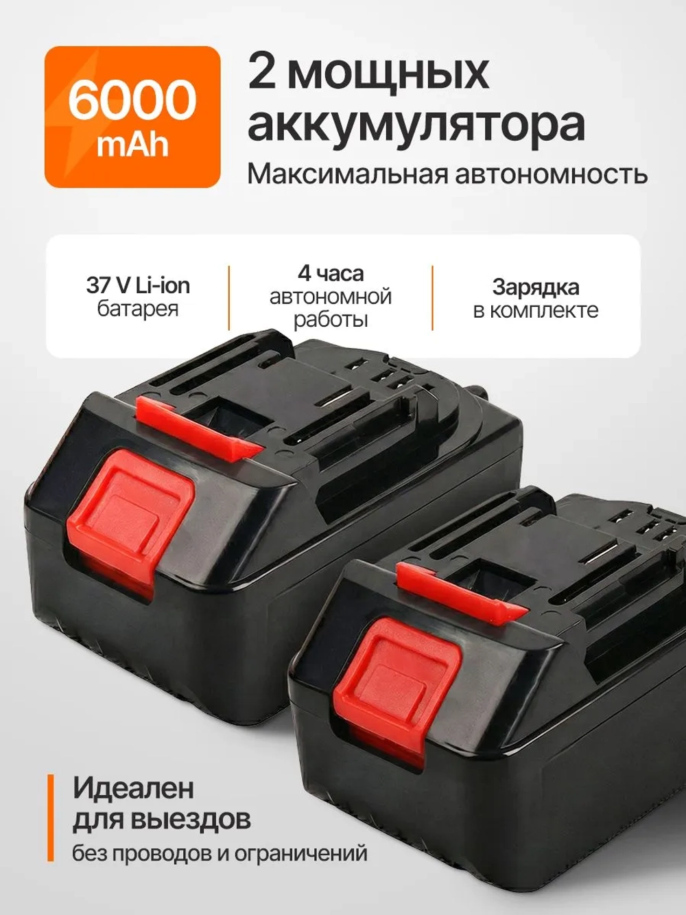 Гайковерт аккумуляторный ударный бесщеточный мощный