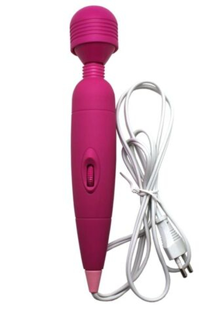 Розовый жезловый вибратор - 25,5 см. (Цвет: розовый)