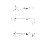Душевая система термостат  G2490-6 GAPPO лейка "Тропический душ" D225 ЧЕРНЫЙ