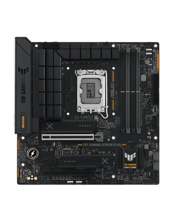 ASUS TUF GAMING B760M-PLUS, LGA1700, B760, 4*DDR5, 4*SATA, 2*M.2, 5*USB 3.2, 2*USB 2.0, Type-C, 2*PCIx16, 1*PCIx1, DP+HDMI, mATX; 90MB1ES0-M0EAY0