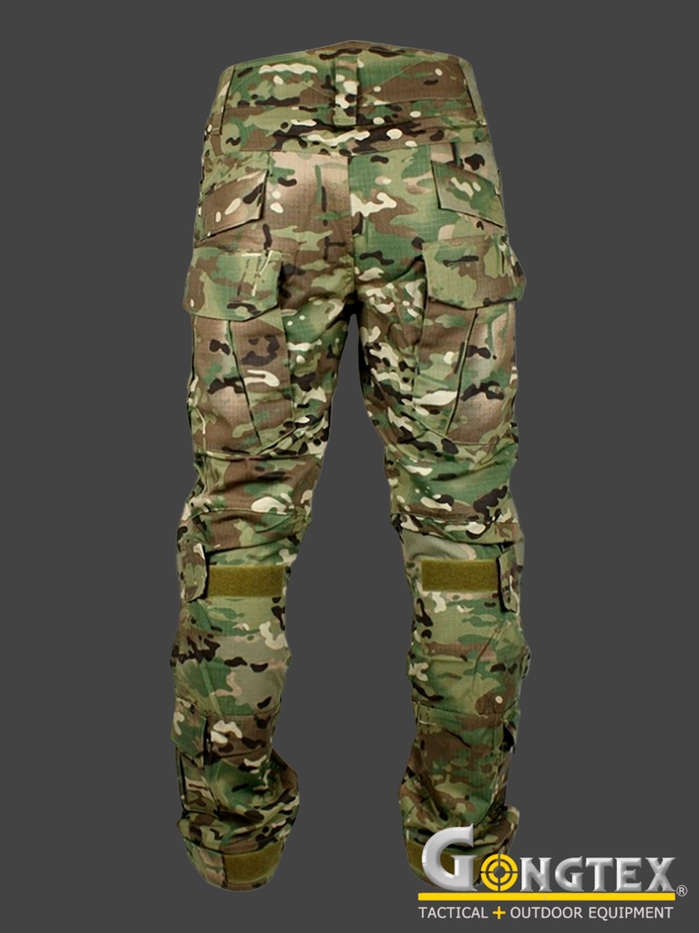 Боевые брюки Gongtex Alpha Tactical Pants с наколенниками. Мультикам