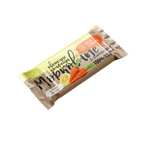 Конфета овощная "Морковная с лимоном", 26 г