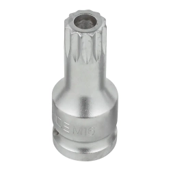 Головка-бита SPLINE с отверстием M16 (L-60мм)1/2'' RockForce##Rock FORCE RF-24806016B