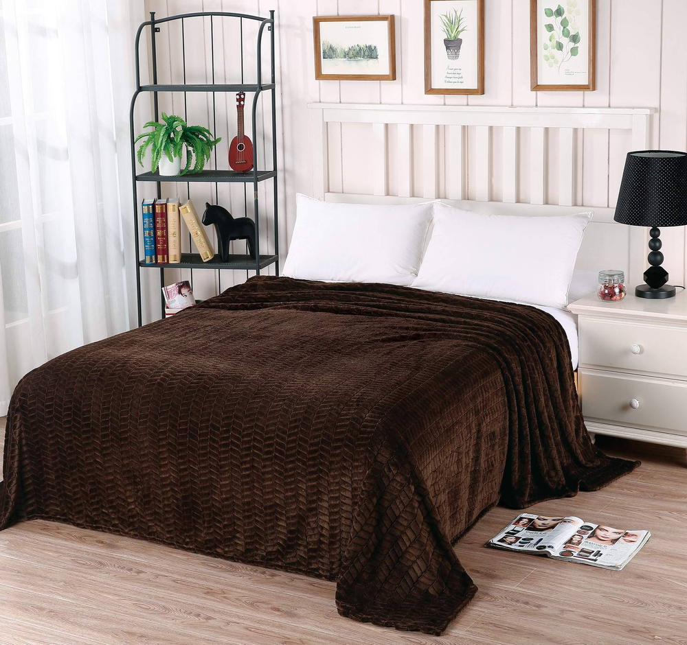 Плед 160x220 Sofi De MarkO Орфей коричневый