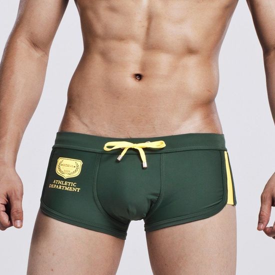 Мужские плавки хипсы зеленые Seobean Green Athletic Hip Boxer
