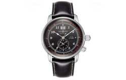 ZEPPELIN Quartz Movement 50 meter Water Resistance Men"s Watches Watch 42mm Black Dial Stainless Steel Case