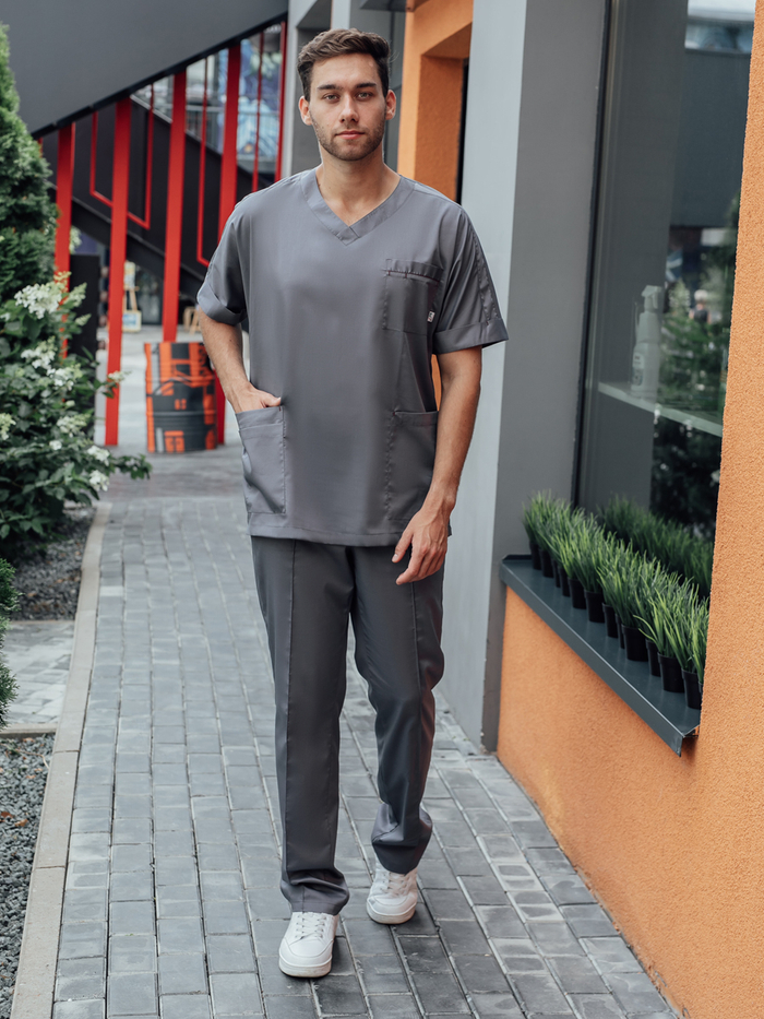 Костюм медицинский мужской | Бл-510 а+Б-108 клеон лайт