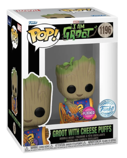 Фигурка Funko POP! Bobble Marvel I Am Groot Groot With Cheese Puffs (FL) (Exc)