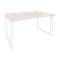 Onix Стол переговорный O.MO-PRG-1.3 Денвер Светлый/Металл Белый 1380*980*750