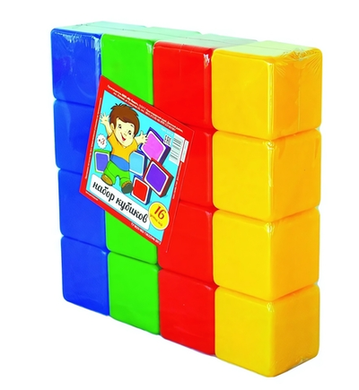 Кубики 16дет. 5014 (Юг-пласт)