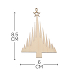 Елочные игрушки, 11 шт, деревянные, подарочный набор, Dipriz