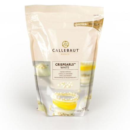 Шоколадные жемчужины Crispearls белые, Callebaut, 50 гр