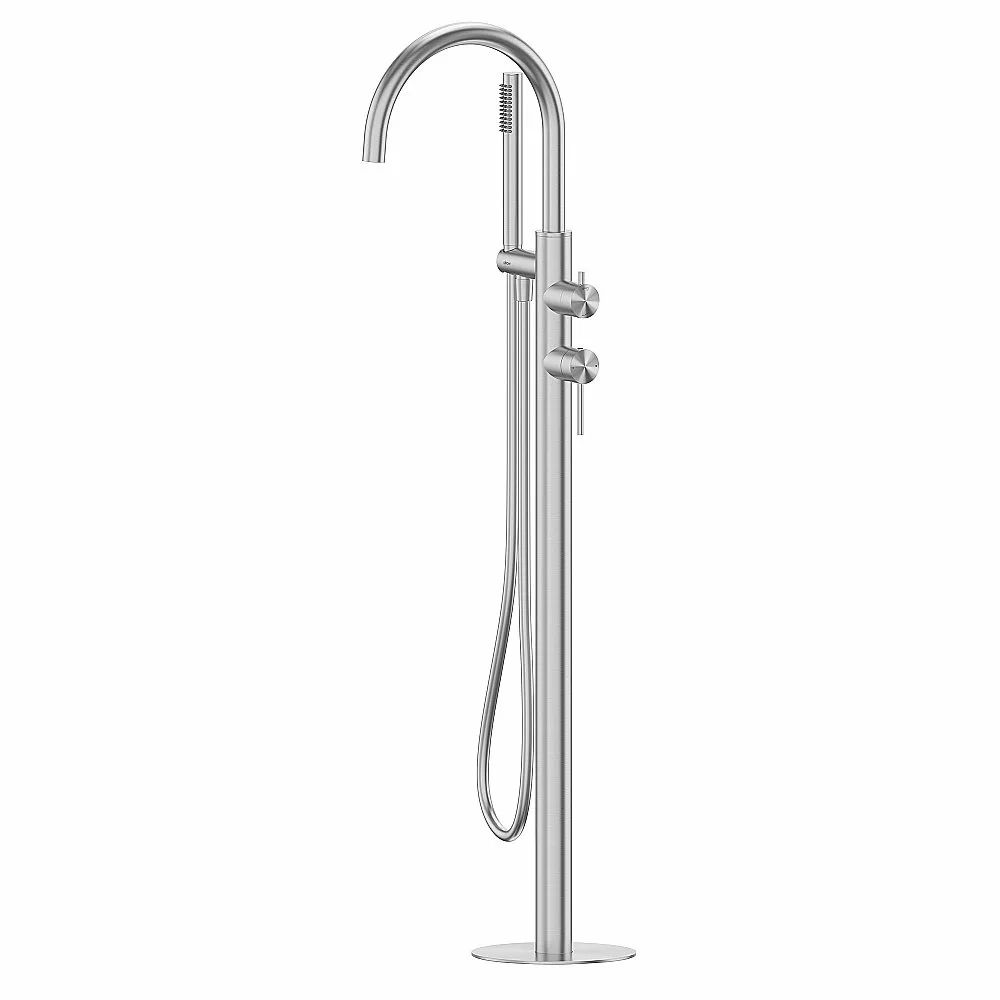 Смеситель для ванны Abber Wasser Kreis 316 AF8115BST сталь брашированная