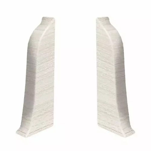 Торцевые заглушки для плинтуса ПВХ Aberhof 60мм, 2745 Дуб Аляска (левая/правая)