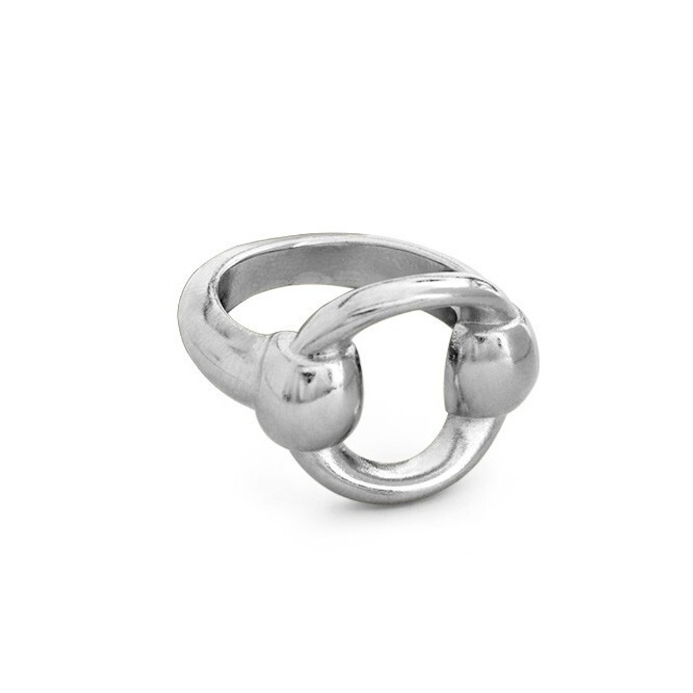 Кольцо Ciclon Equus 18 мм с покрытием серебром K201507-00-3 S