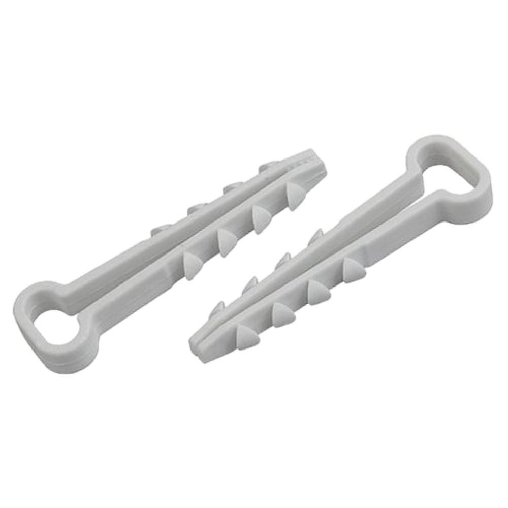 Дюбель хомут ЭРА NO-224-563 для плоского кабеля 5-10 мм белый (10 штук) | Дюбель-хомуты