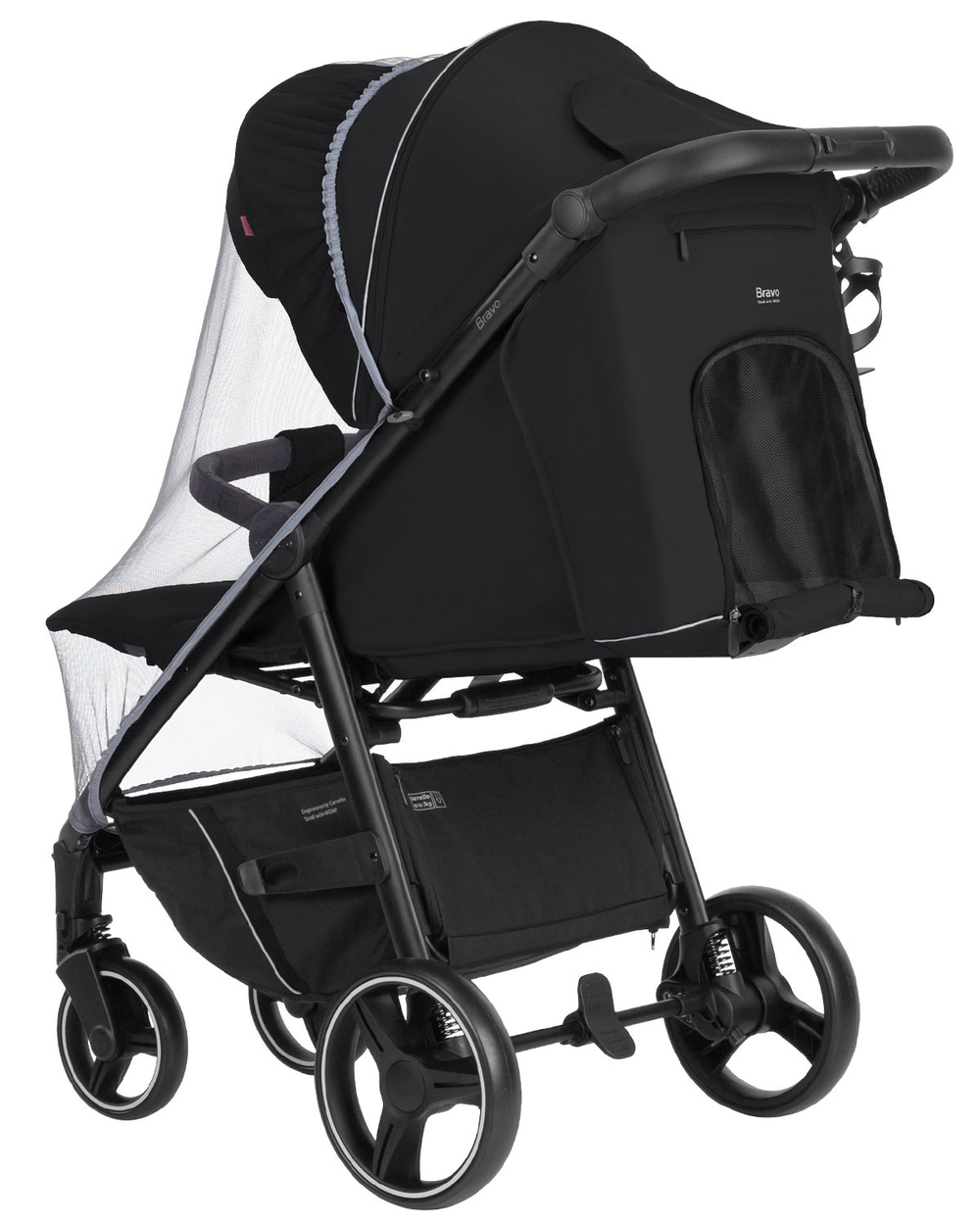 Коляска прогулочная Carrello Bravo 2024 (Pure Black)
