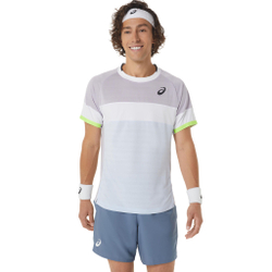 Мужское теннисное поло ASICS Match Top Tee T-Shirt Men - Light Blue, White
