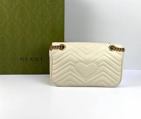Сумка женская Gucci GG Marmont Small белый
