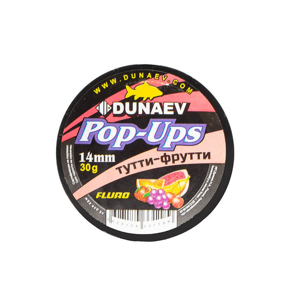 Бойлы DUNAEV POP-UP 14мм Тутти-Фрутти (30г)