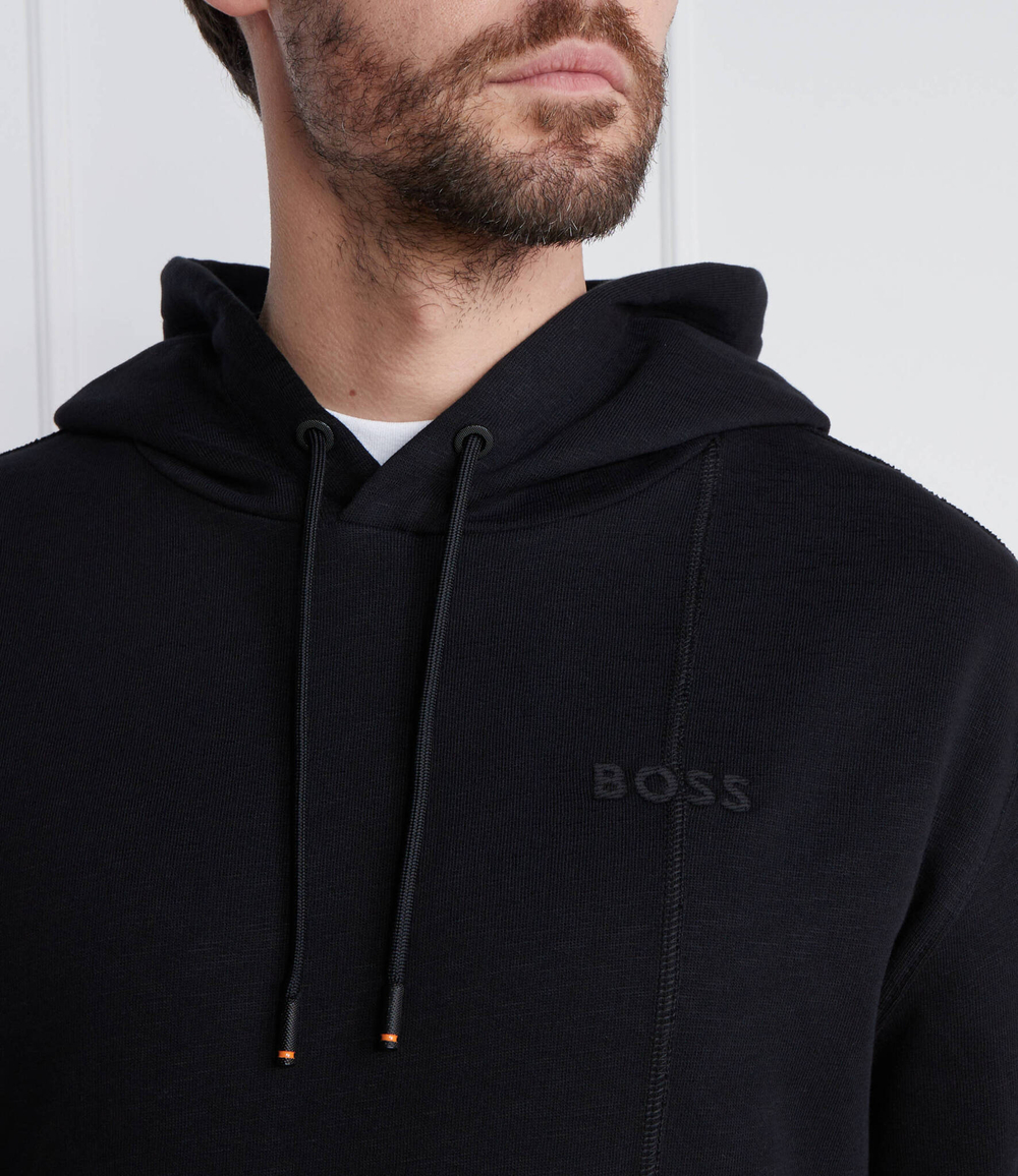 Худи We_Patchwork BOSS ORANGE - черный(50511043)