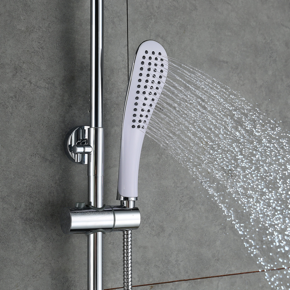 Душевая система 35к G2448 GAPPO лейка "Тропический душ"  БЕЛЫЙ-ХРОМ