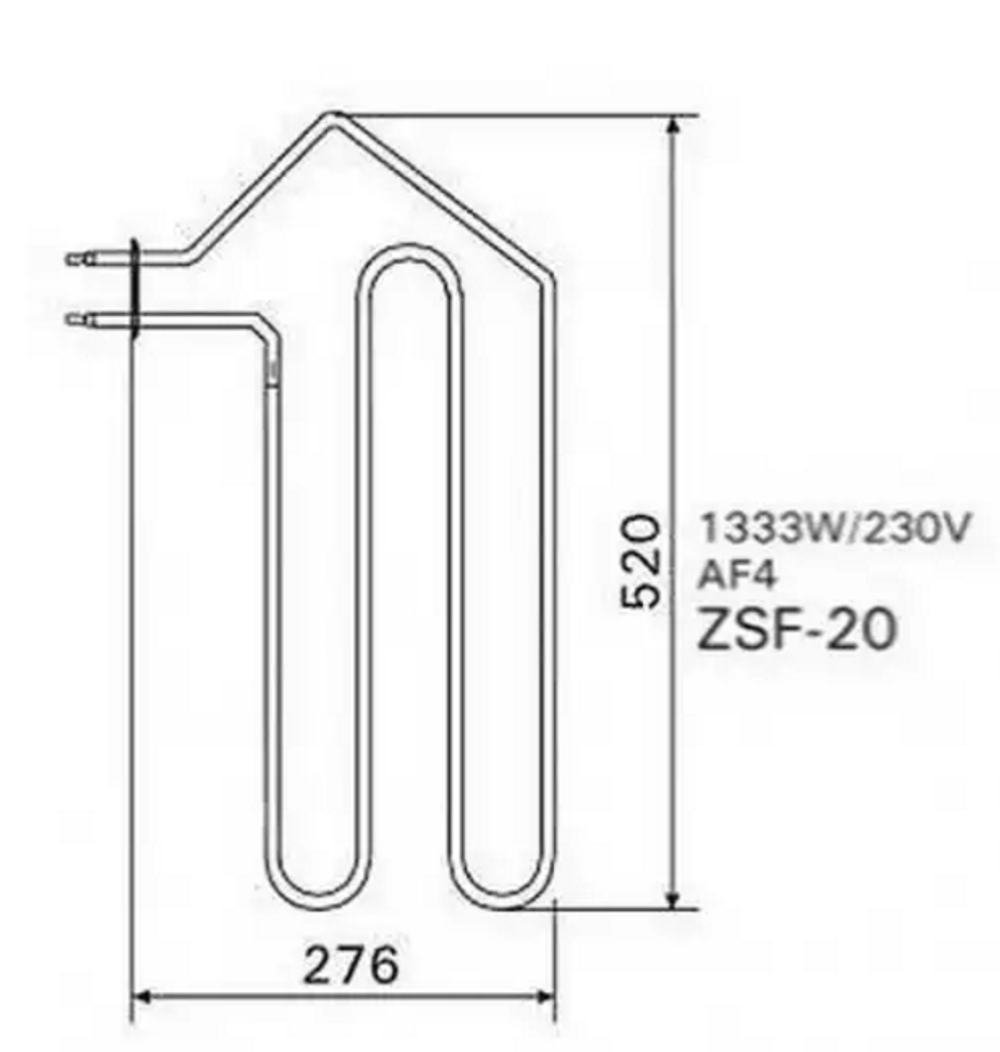 ТЭН HARVIA - тэн харвия ZSF-20 (ZSF20) - нагревательный элемент для печи сауны