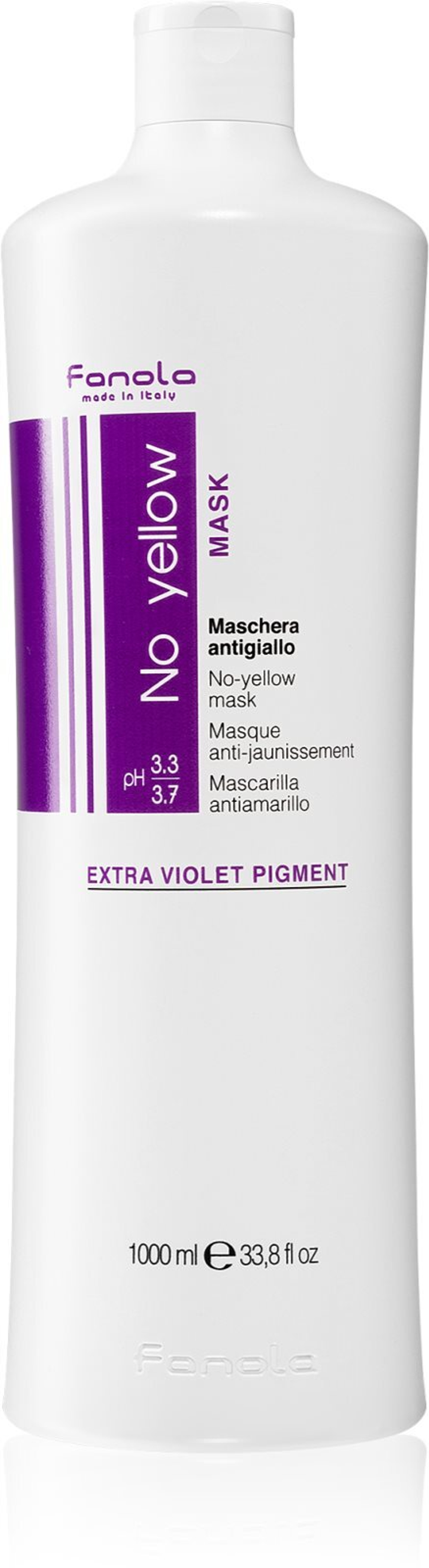 Fanola No Yellow - маска для волос, нейтрализующая желтоватый оттенок /   1000  ml  / GTIN 8032947863853