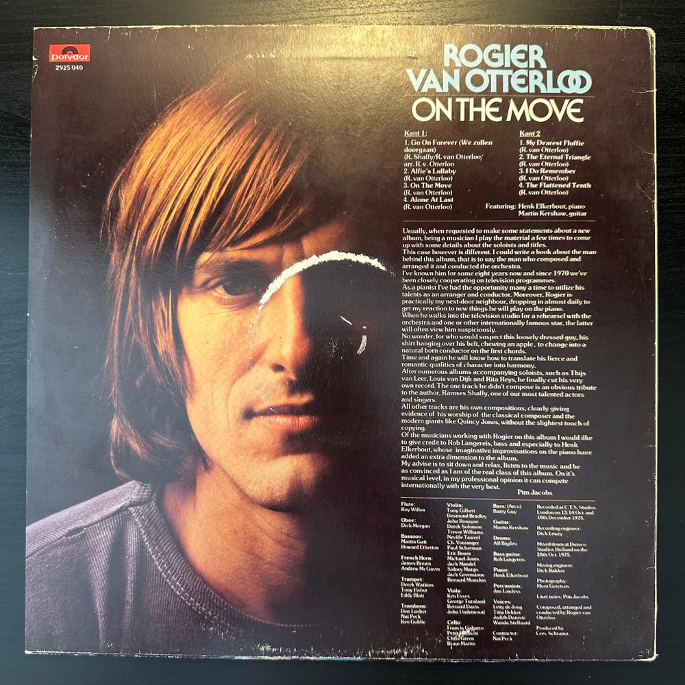 Rogier Van Otterloo - On The Move (Голландия 1976г.)