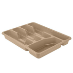 Лоток для столовых приборов Plast Team 330х260х43 мм шоколадный мокко