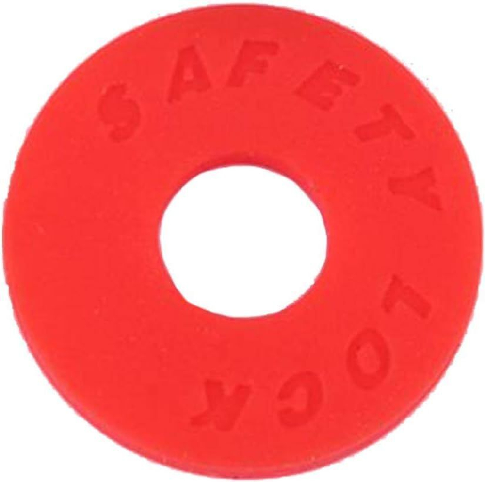 Противососказывающее кольцо гитарного ремня красное (2 шт)