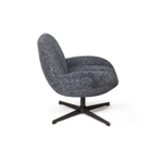 Кресло с кручением Mateo, букле биколорный синий