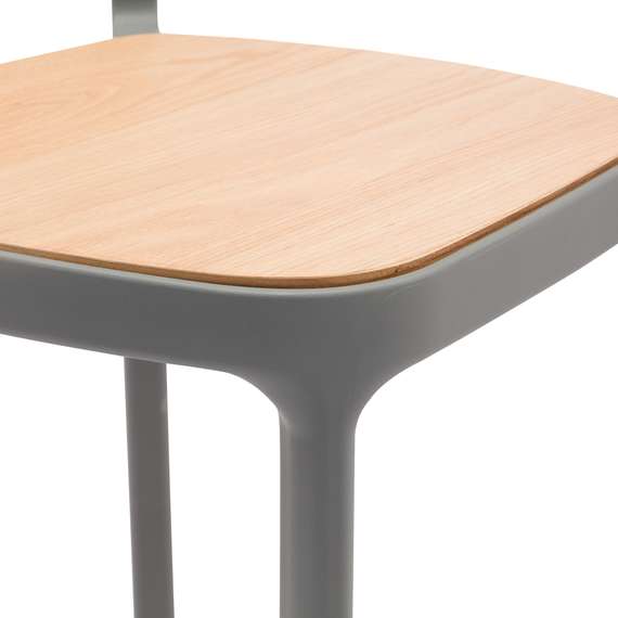 Стул Obu Wood серый