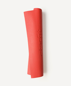 Коврик для йоги и фитнеса FM-101, PVC, 183x61x0,3 см, красный